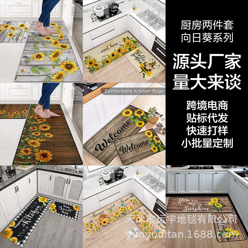 Christmas Carpet Round Living Room Mat Christmas Decoration Atmosphere Mat Christmas Tree Mat Labeling and Shipping