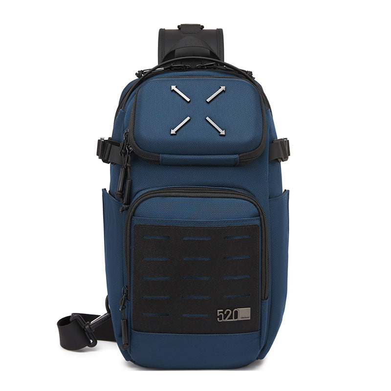 ozuko Men's Chest Bag Crossbody Bag High-end Waterproof Large Capacity Trendy Men's Shoulder Bag Commuting Portable Bag