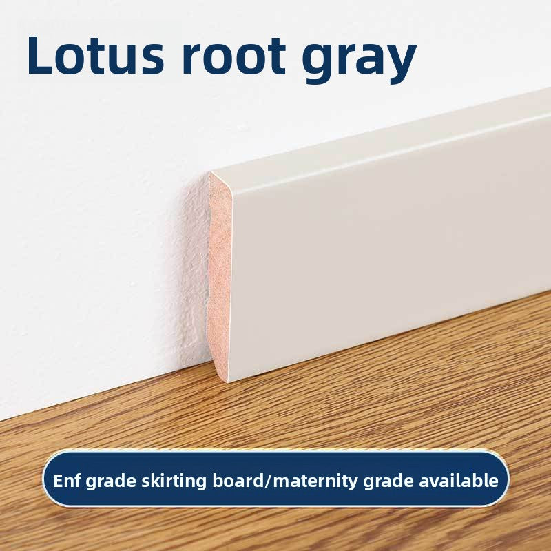 High-end ENF Taun skirting board in white and black, wooden skirting board, solid wood flat panel, ultra-narrow solid wood skirting board