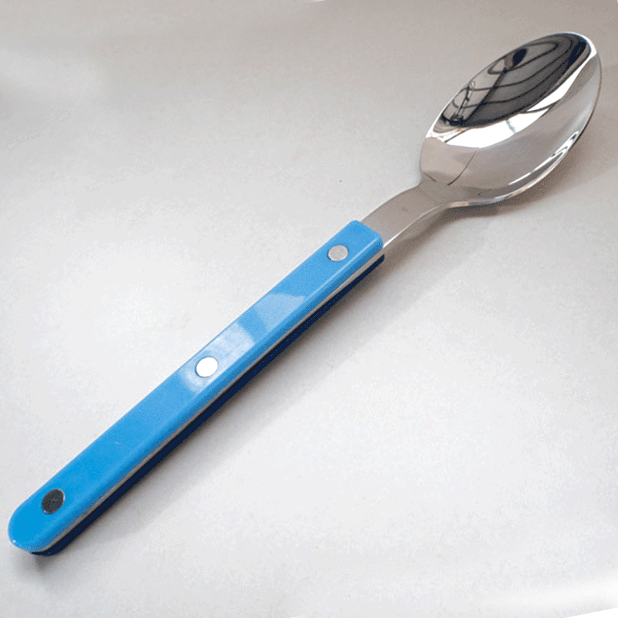 Color-Block Clip Handle Nail Dinnerware304Stainless Steel Tableware ins Nordic Style Spoon High Aesthetic6Set of Western Cutlery