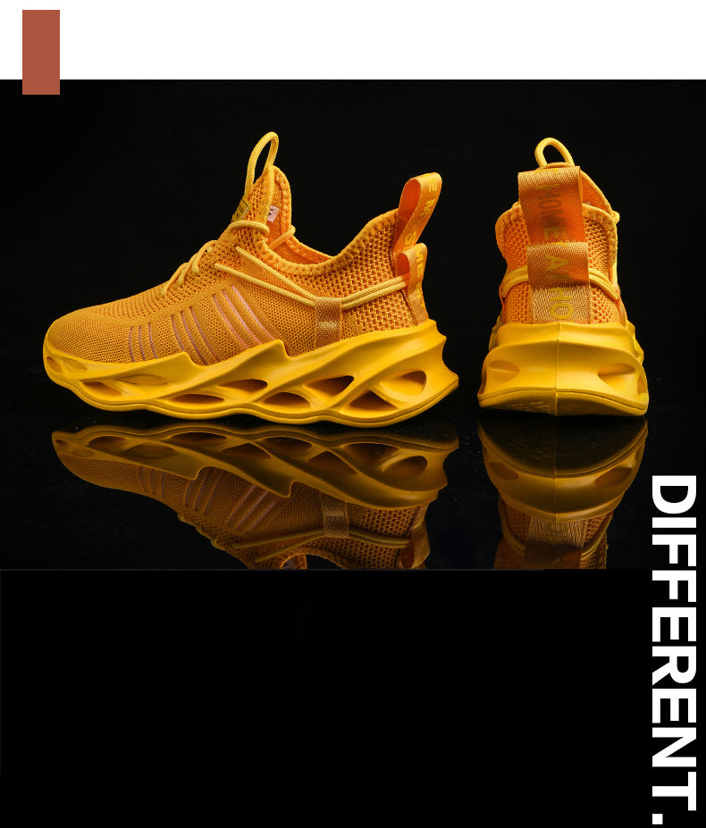 Summer Youth Coconut Shoes for Middle and High School Students, Breathable Mesh Blade Edge, Wear-resistant, Non-slip Sports Running Shoes, Casual Trendy Shoes