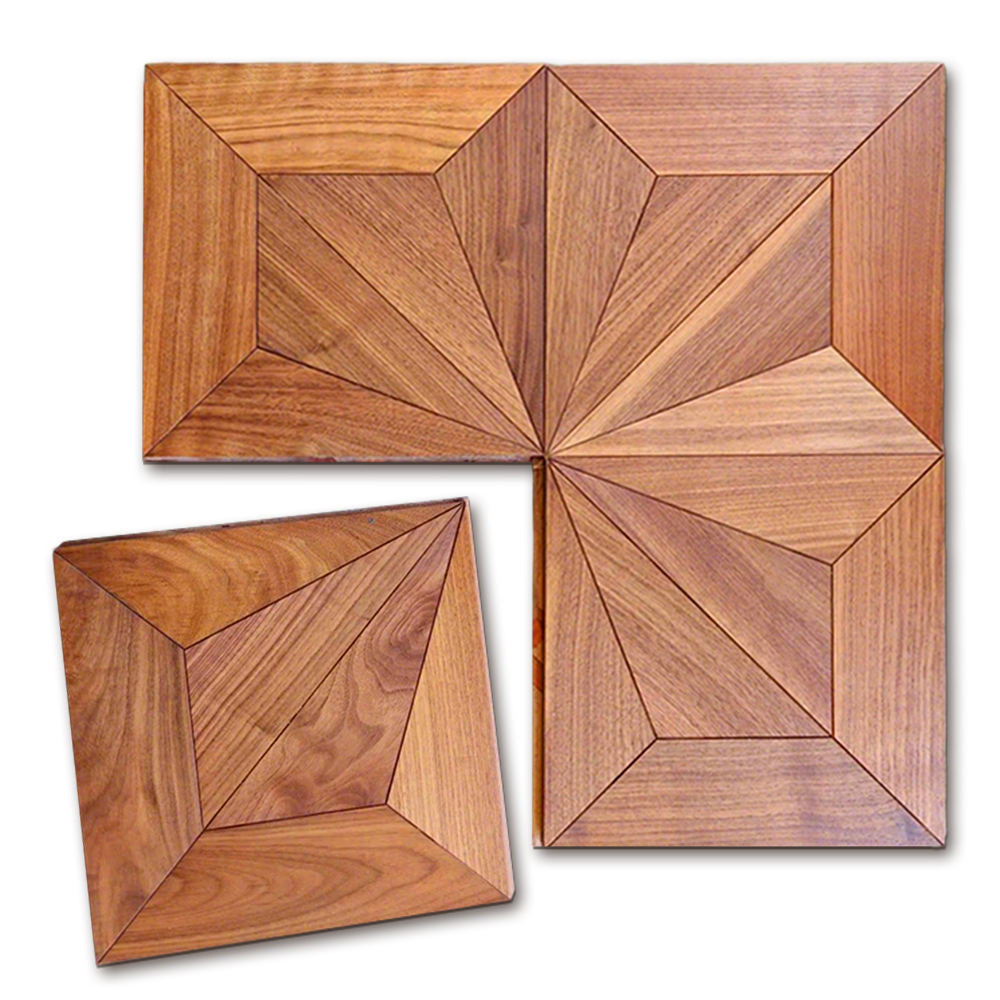 Custom 12mm Square Teak Parquet Flooring | Laminated Flooring Tiles PU Waterproof Anti-slip for Outdoor Use Luxury Home
