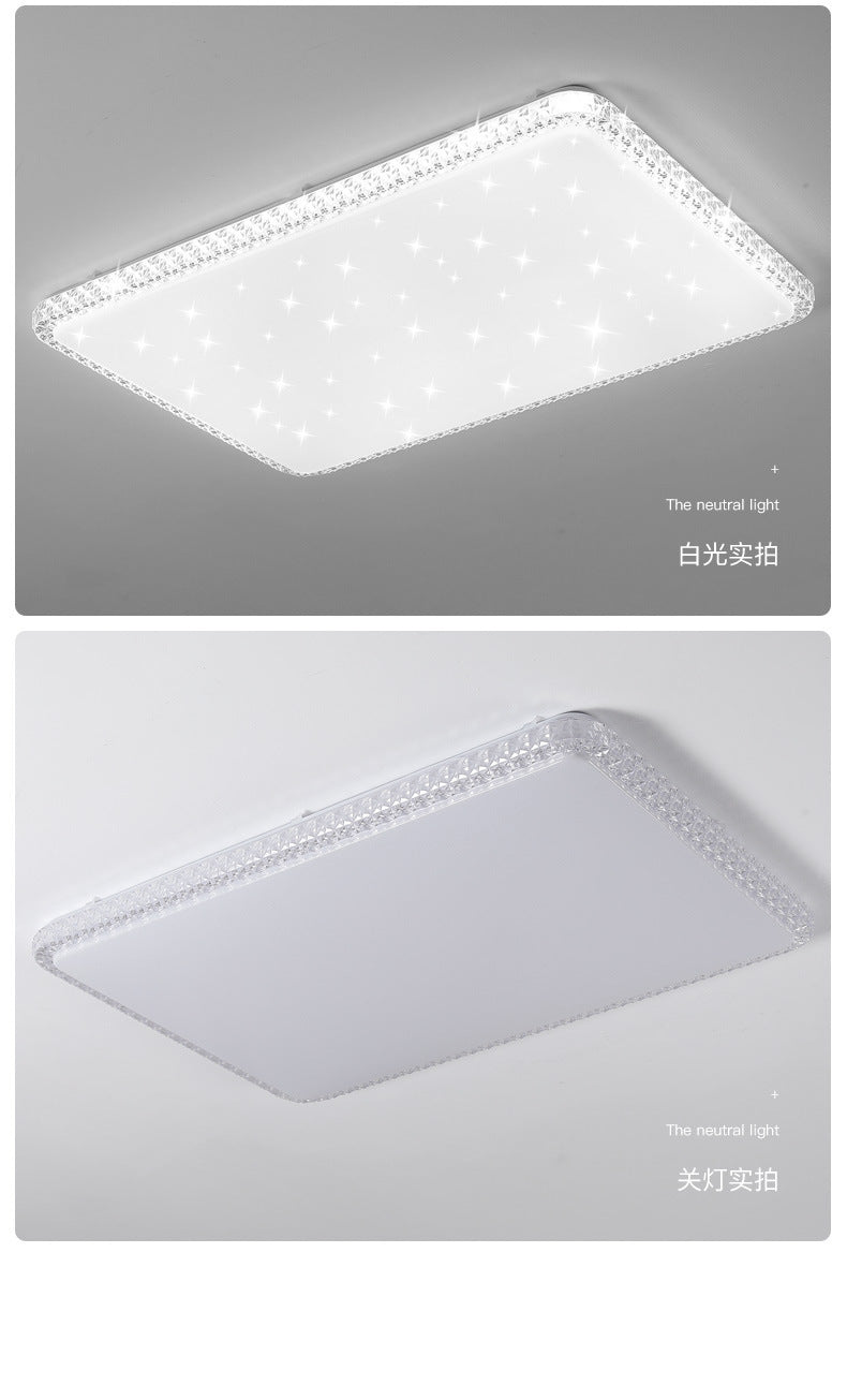 Imitation Crystal New Living Room Lamp LED Ceiling Lamp Master Bedroom Light Fixture Modern Simple Elegant Luxury Hall Main Light