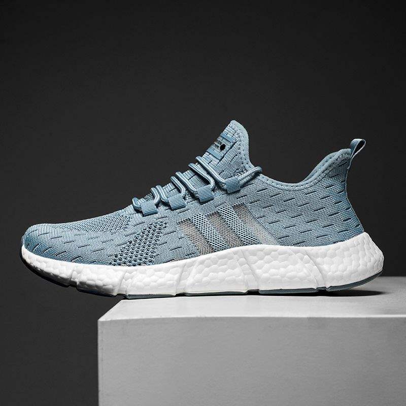 Spring New Anti-Odor Ultra Soft Real Popcorn Cushioning Breathable Shock-Absorbing Casual Running Sports Trendy Shoes for Men