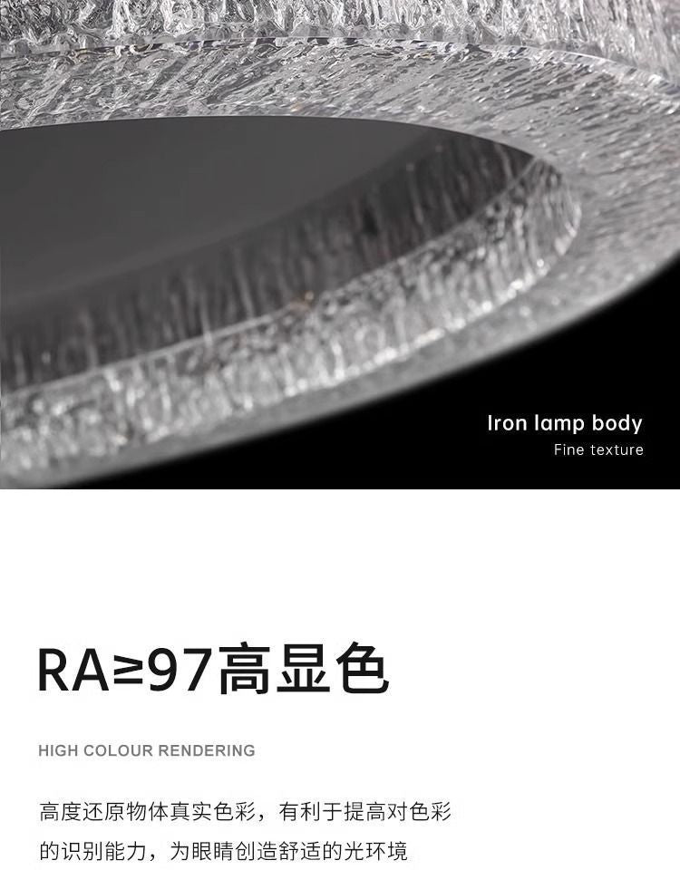 Italian Minimalist Living Room Bedroom Main Light Modern Simple Round Light Luxury High-end Bedroom Eye Protection Ceiling Light