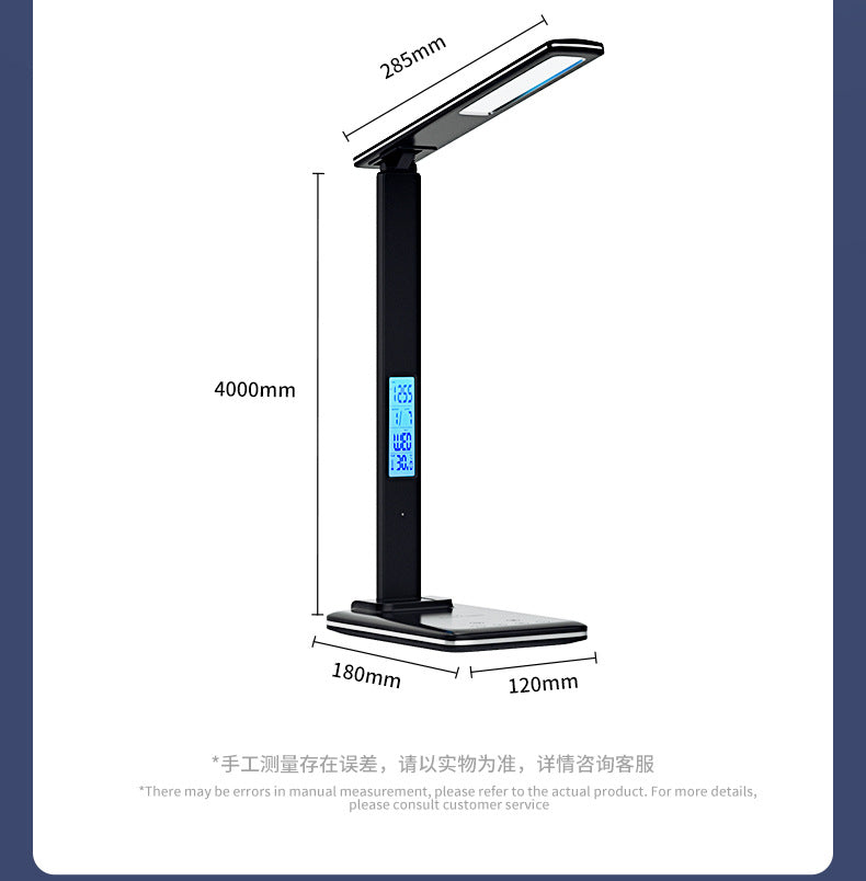 Wireless Charging Table Lamp Bedside High-end Adjustable Dimming Color Night Light Multi-functional Desktop Study Lamp