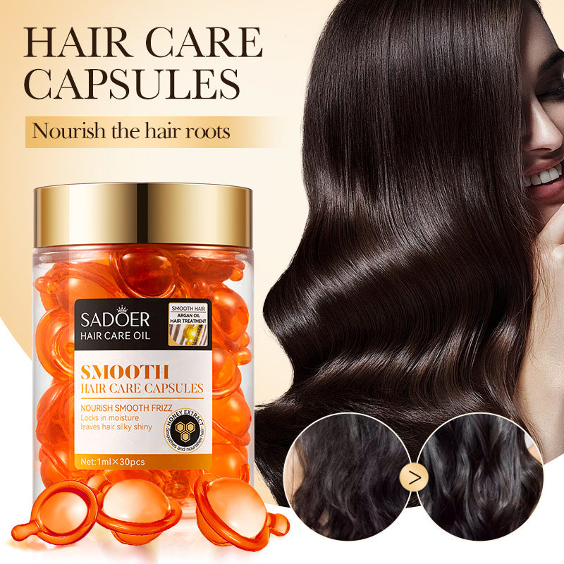 Full English Nut Oil Hair Care Capsules SADOER Improve Frizz Essential Oil Capsule Conditioner  Wholesale