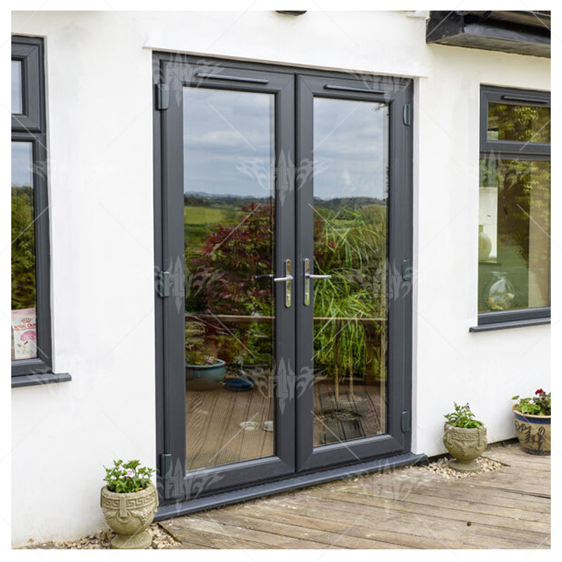 Villa Aluminum Casement Door Fashion Aluminum Glass Door Factory Manufacturer Glass Doors