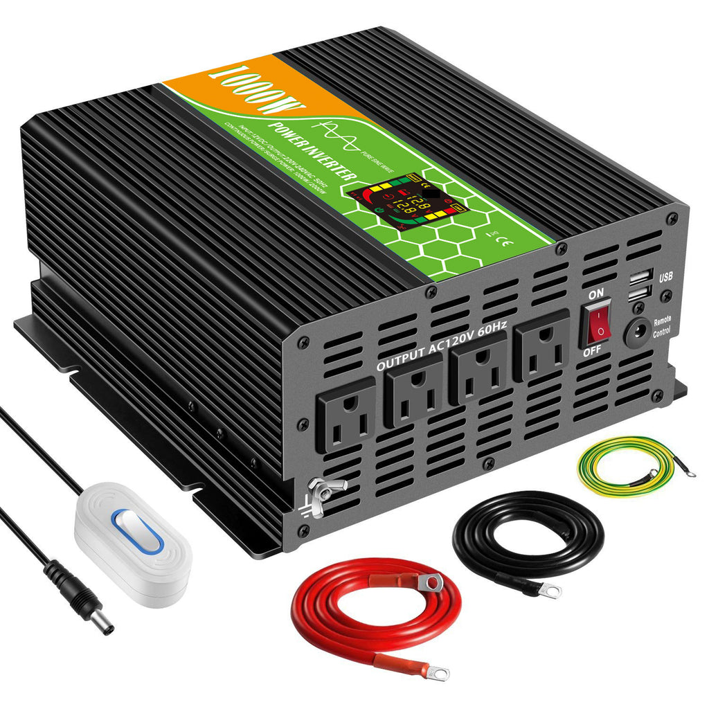 Pure Sine Wave Inverter2000W E-commerce Hot-Selling Products Smart Display Wired Switch