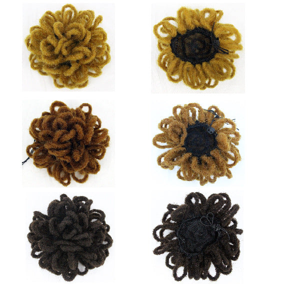 Synthetic Hair Ponytail Caterpillar Drawstring Ponytail Natural African Ponytail Double Ponytail Real Hair Fishbone Braid