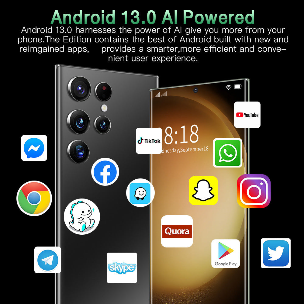 S23Ultra Spot Goods5G Smartphone6.7Inch Screen3+64GB Student Android Phone Dropshipping