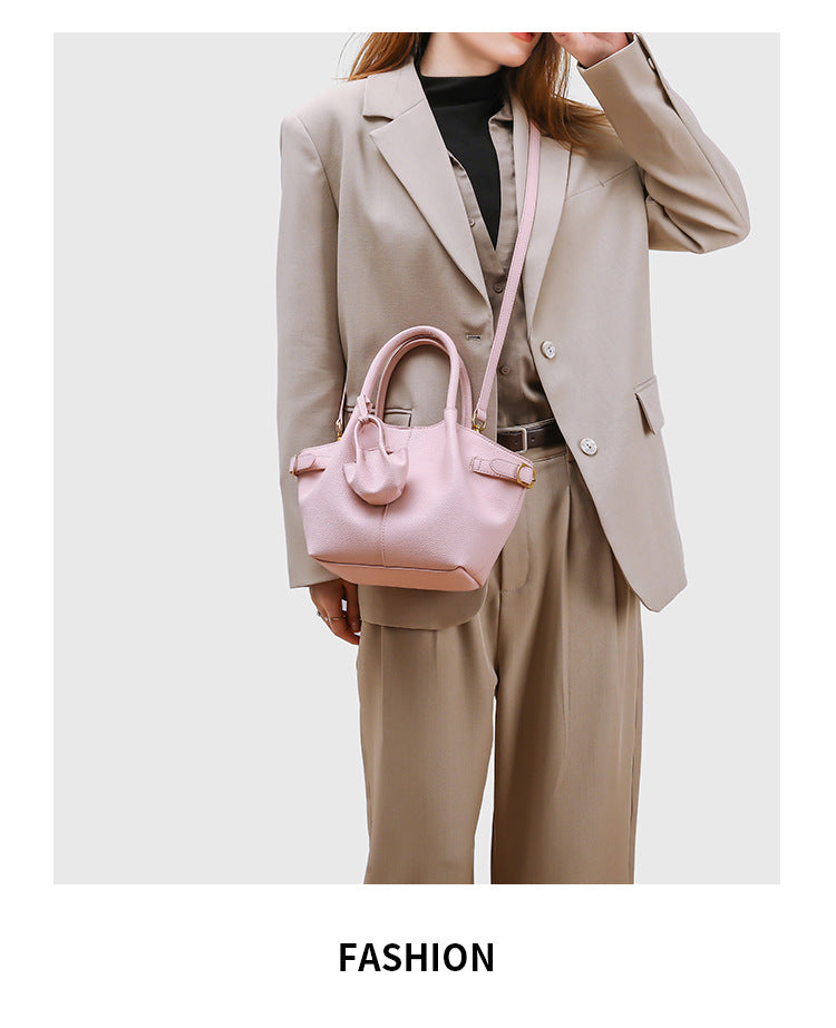 European and American Style Dumpling Handbag Fashion Women's Bag Single Shoulder Bag Versatile Stylish Crossbody Bag Large Capacity High-end Feel