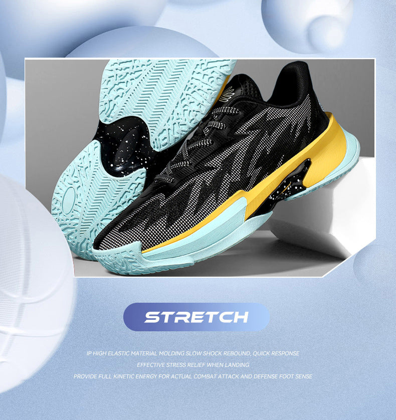 Basketball Shoes New Mesh Breathable Anti-Slip Practical Cushioning Rebound Sneakers Fashion Trend Lightweight Sports Shoes