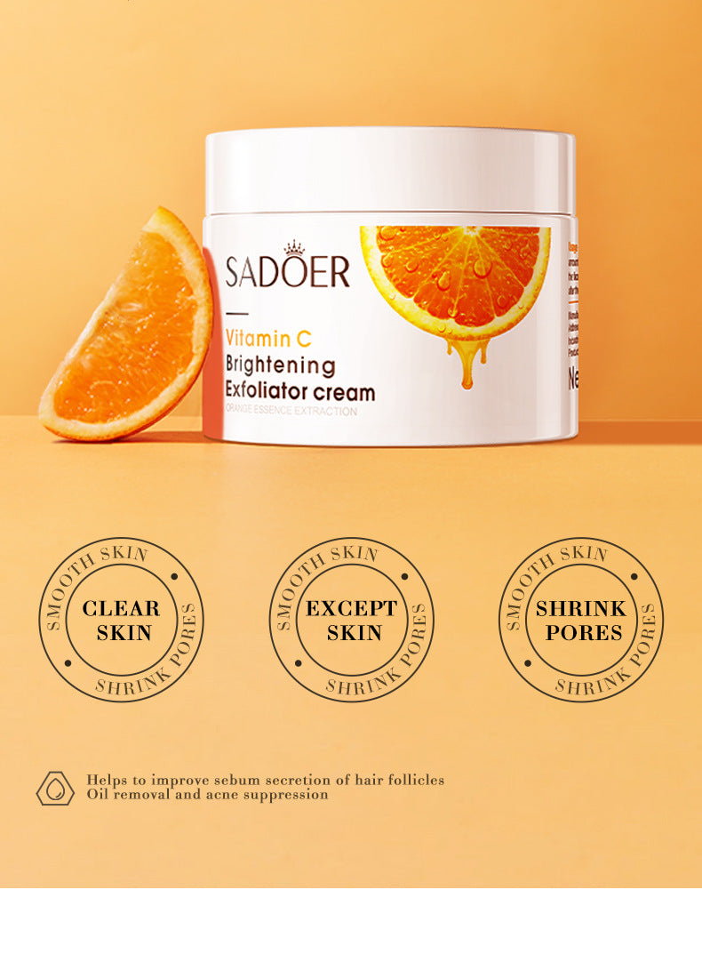 Vitamin C Lotion140g SADOER Deep Cleansing Gel Scrub Cross-Border Foreign Trade Wholesale
