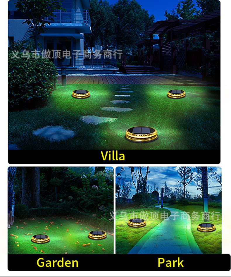 Outdoor Buried Light Waterproof Solar Garden Yard Ground Light Landscape Light Lawn Ground Light LED Wall Lamp