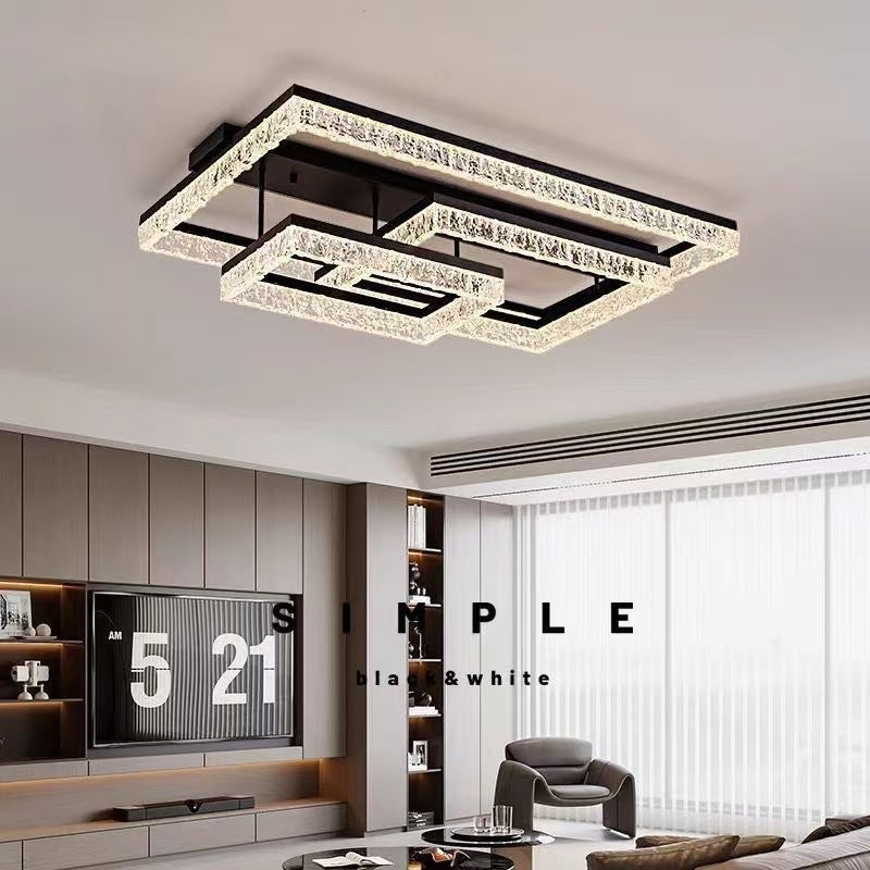 Modern Minimalist Internet Celebrity Living Room Ceiling Light Elegant Home Italian Light Luxury Ice Crack Pattern Hall Master Bedroom Lighting