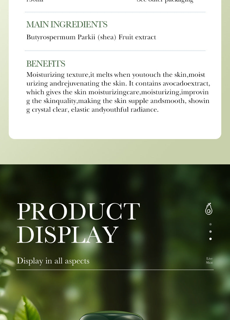 Avocado Toner130ml SADOER Hydrating Moisturizing Lotion Cross-Border Wholesale