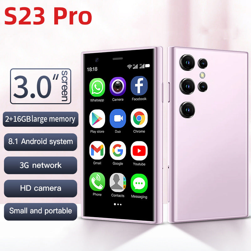 Hot Sale S23Pro Mini Smartphone2+16Dual SIM Dual Standby Android mini Mobile Phone