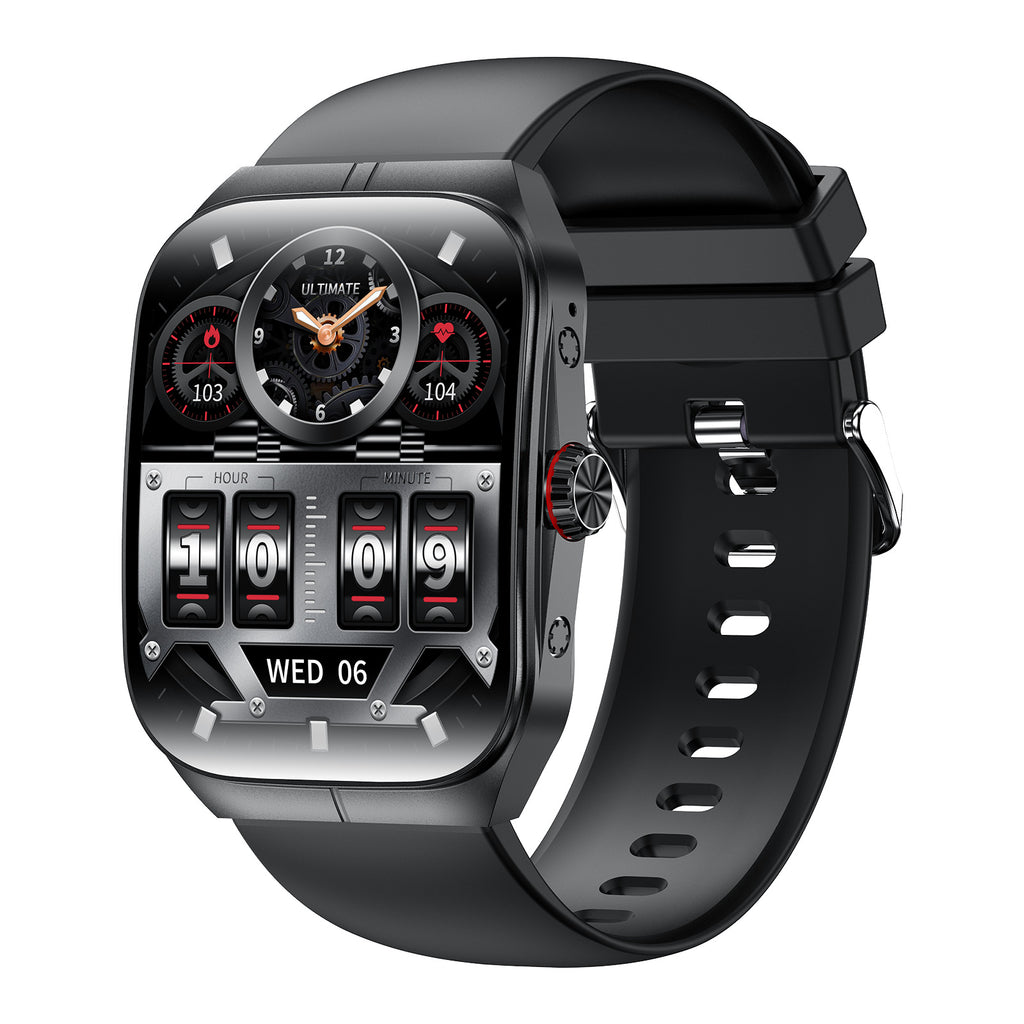 HK80Watch Bluetooth Call Heart Rate Monitoring Exercise Blood Oxygen Blood Pressure AMOLED Smart Sports Monitoring Watch