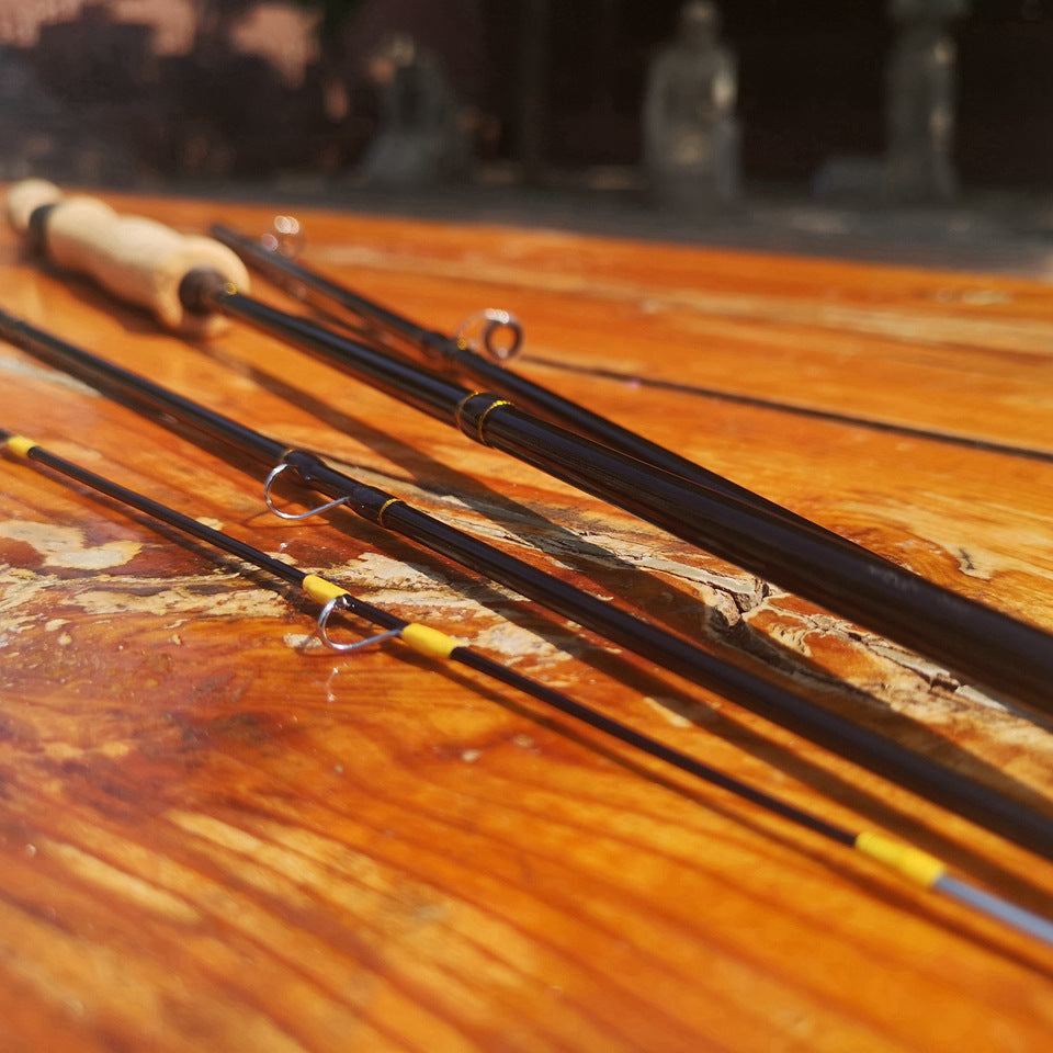 7/8#Carbon Fly Rod4Portable Fly Fishing Rod M Fast Adjustable European and American Style Popular Fishing Rod for Stream Lure Fishing