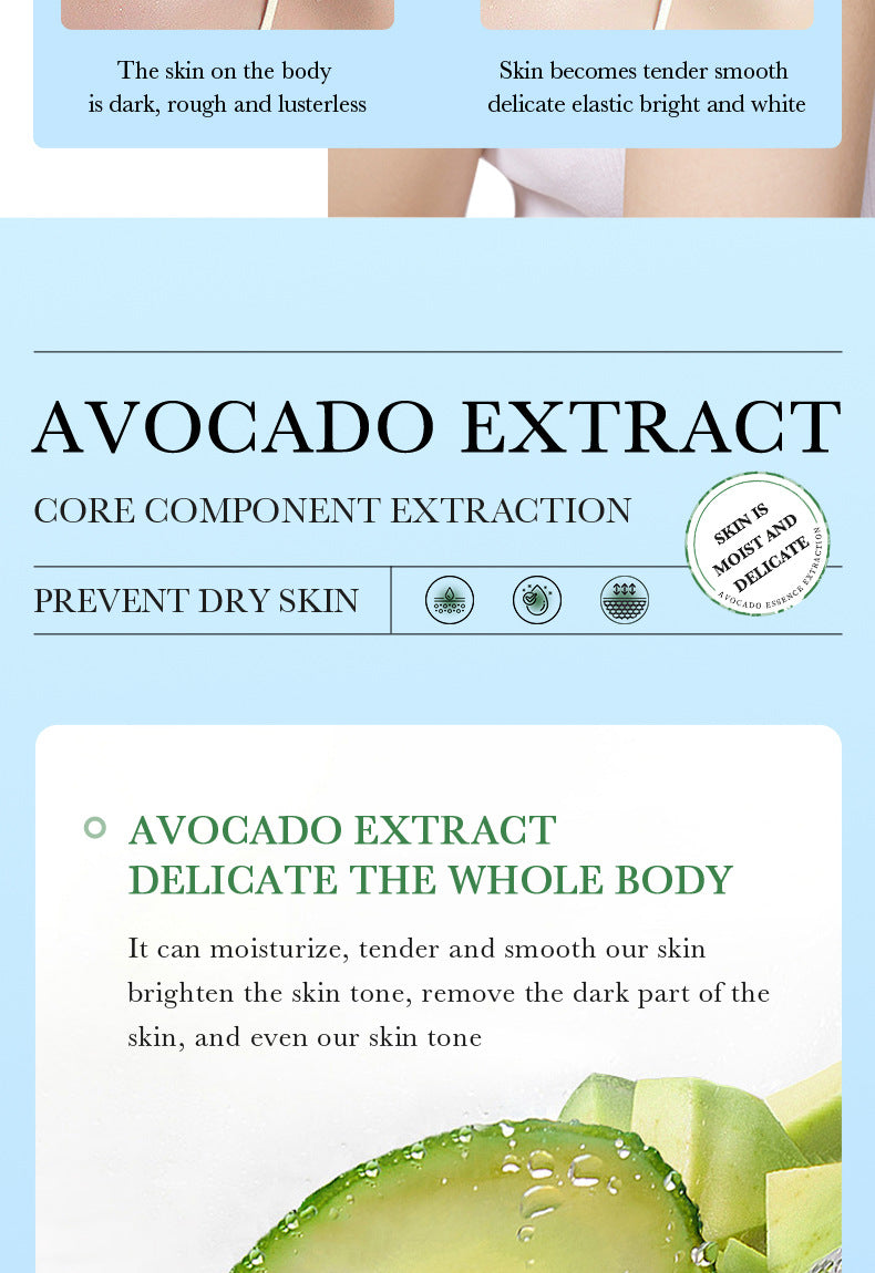 Full English Plant Body Lotion SADOER Avocado Moisturizing Rose Butter Body Lotion  Wholesale