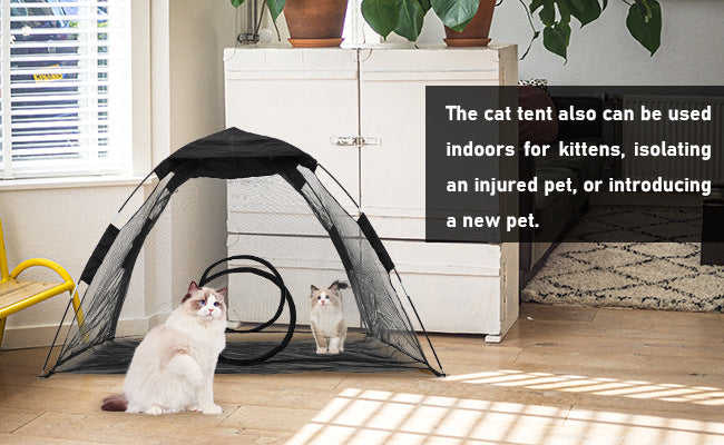 New Pet Tent Outdoor Large Space Thickened Mesh Tent Anti-Mosquito Cat Dog House Park Camping Tent