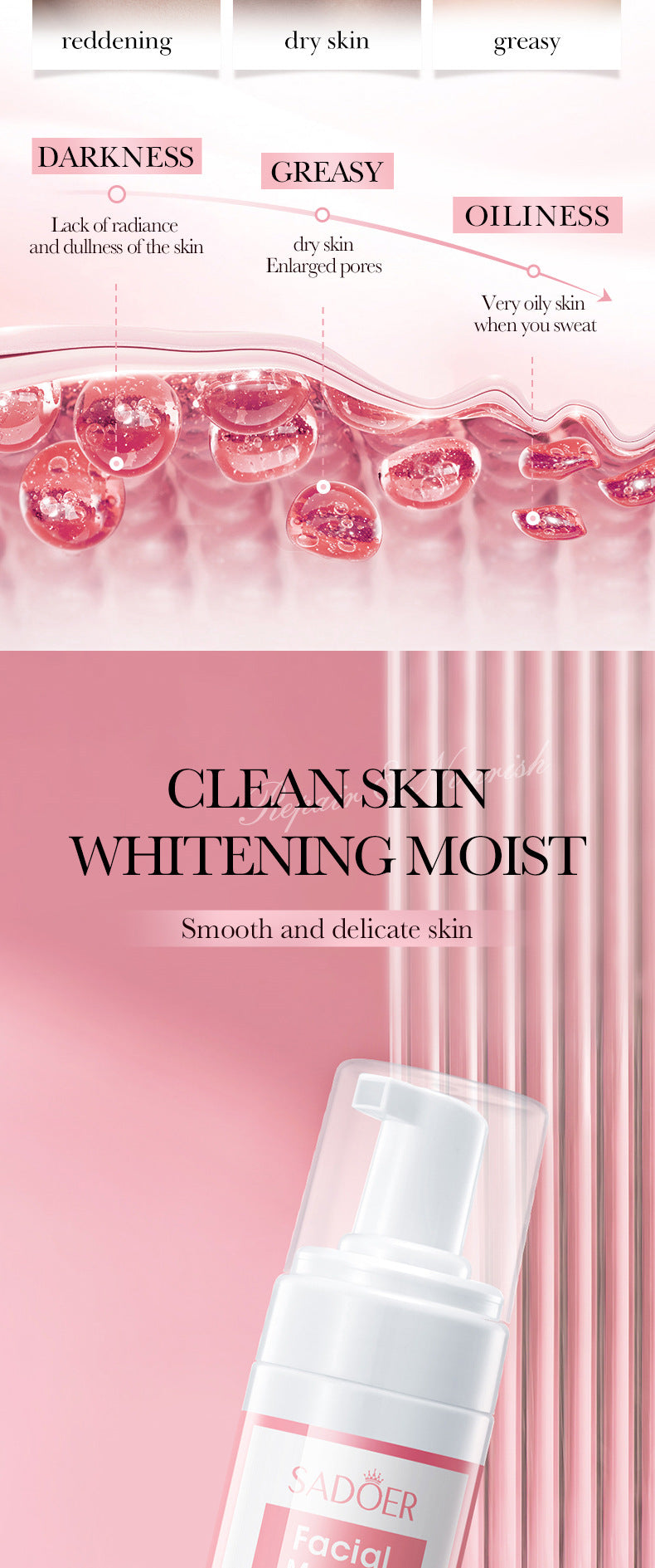 Full English Four-in-One Skincare Series SADOER Moisturizing, nourishing, and rejuvenating face cream essence liquid  wholesale