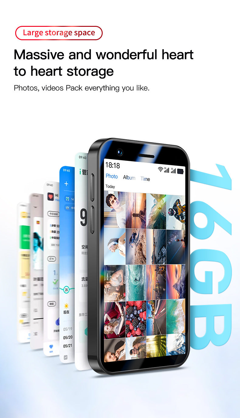 Hot Sale F8 Pro Mini Mobile Phone Dual Sim Quad Core Google Store Android Smart Small Phone(Popular)