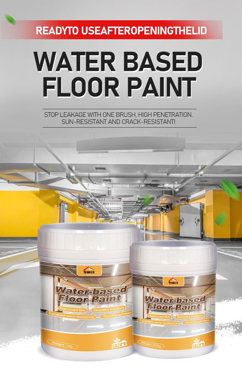 Colorful Three-in-One Floor Paint Parking lot basement warehouse factory floor coating self-leveling anti-slip