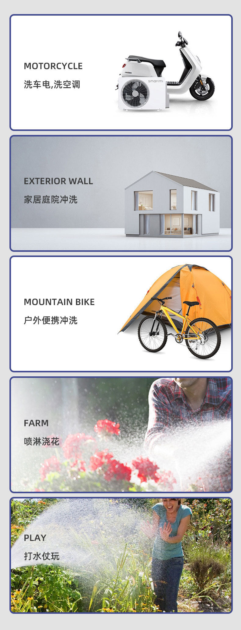 Car Wash Water Gun Household Electric Car Washer Rechargeable Car Wash Gun Watering Flowers Lithium Battery Wireless High Pressure Water Gun Factory Direct Sales