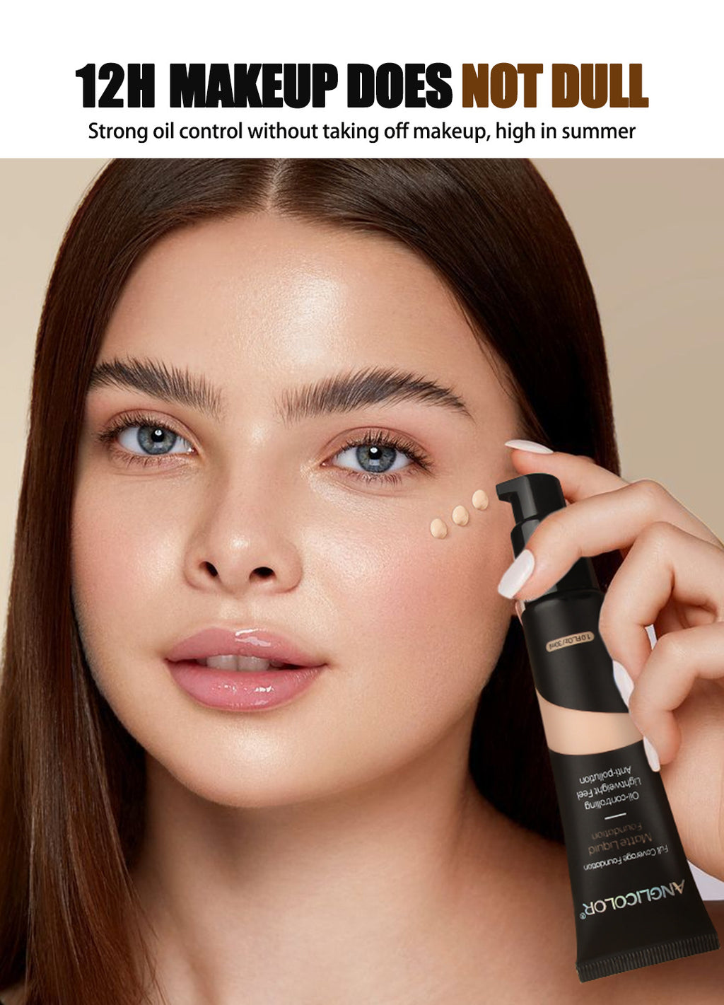 Long-lasting Concealing Foundation foundation Waterproof Oil Control Foundation Cream Non-Cakey Concealer