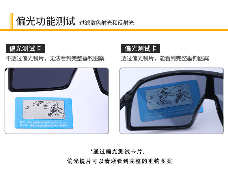 Polarized Sports Sunglasses for Women, European and American Fashion, Windproof Outdoor Cycling Sunglasses, Integrated Colorful Men's Trendy Fishing Glasses