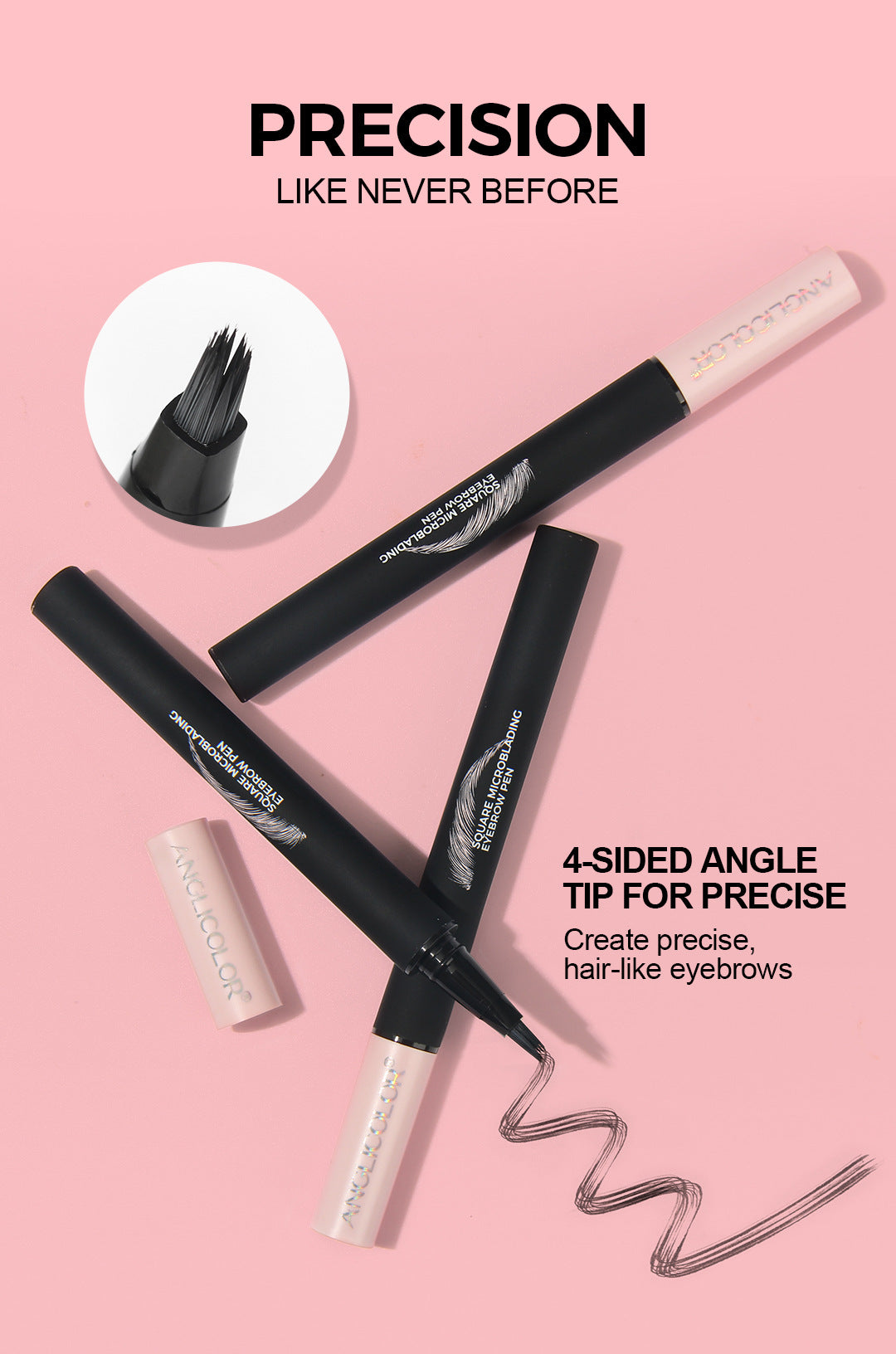 Specialized Liquid Eyebrow Pencil Wild Eyebrow Waterproof Long-lasting Non-fading Clear Definition Liquid Eyebrow Pencil