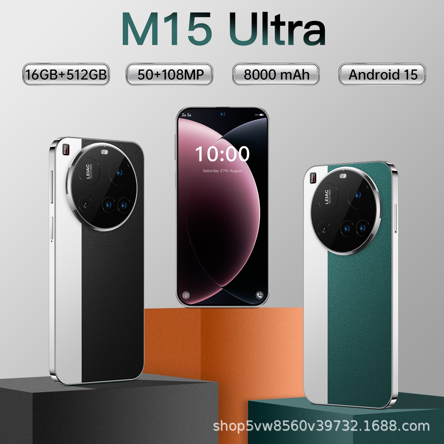 Hot Sale M15ultra Android Smartphone16+1T Factory Direct Sales Mobile Phones