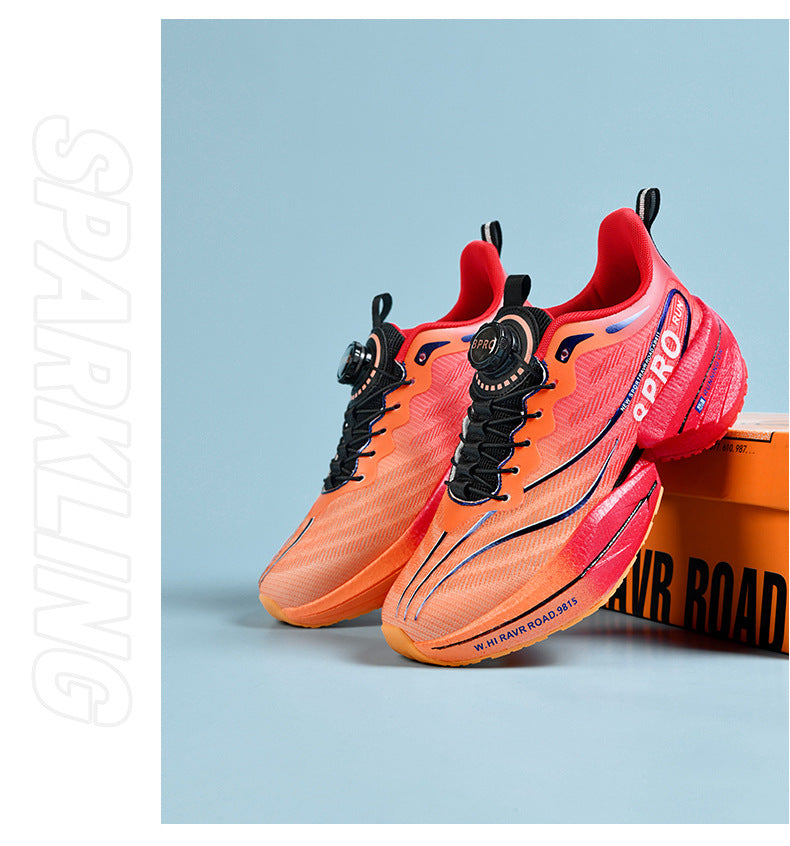 Red Rabbit8pro Hot-selling Parent-Child Breathable Running Shoes Professional Racing Anti-Slip Student Cushioning Rotating Button Sports Shoes