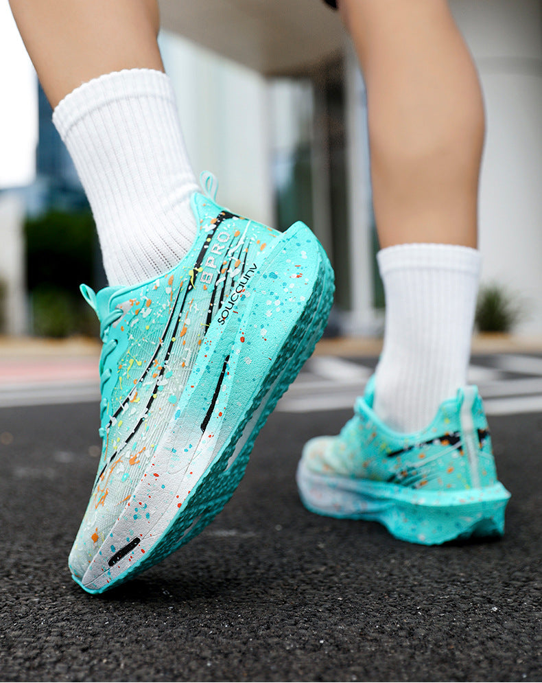 Parent-Child Cool Luminous Running Shoes Casual Fashion Men's Shoes Breathable Mesh Lightweight Comfortable Cushioned Wear-Resistant Sports Shoes