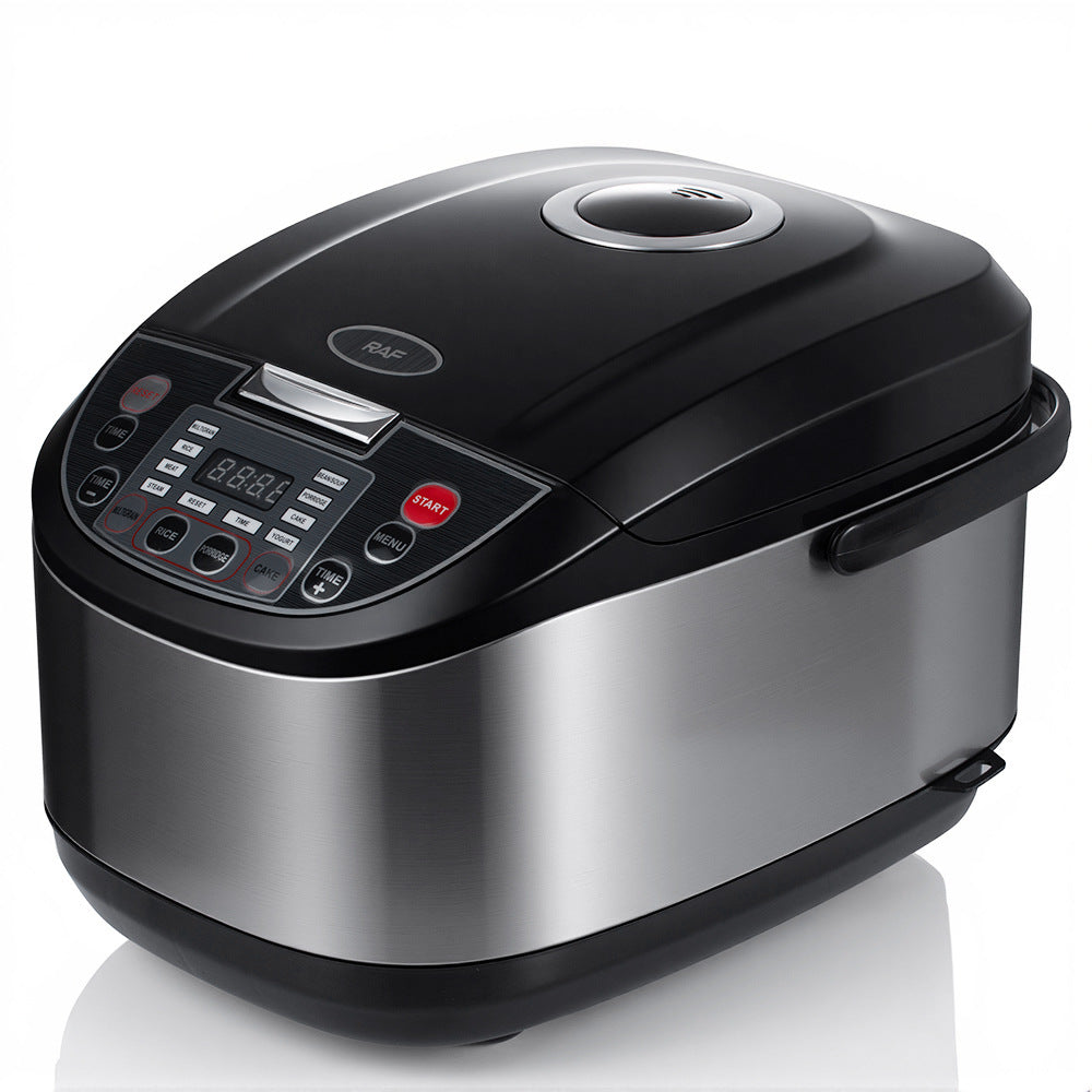 RAF European Standard Rice Cooker Smart6L Fully Automatic Health-Preserving Household Stainless Steel Rice Cooker Multi-Functional900w