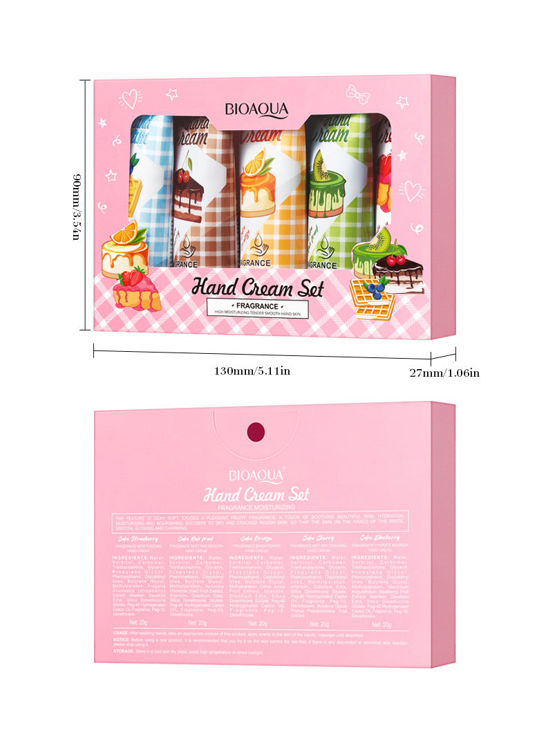 Fragrance Moisturizing Hand Cream Set BIOAOUA Autumn and winter moisturizing hand cream cross-border foreign trade wholesale