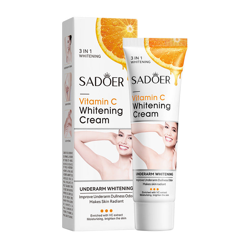 Full English VC Armpit Whitening Cream SADOER Dimension C Even Skin Tone Body Cream  Foreign Trade Wholesale