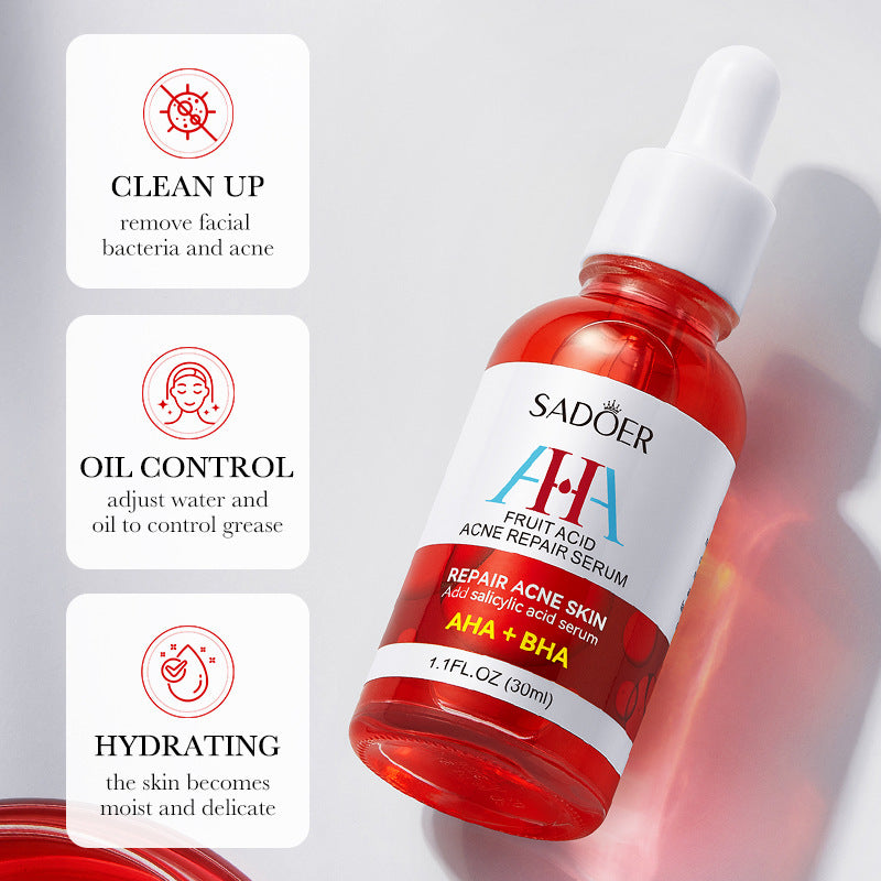 Anti-acne Serum SADOER Fruit Acid Fades Acne Marks, Hydrates and Moisturizes, Cross-Border Wholesale