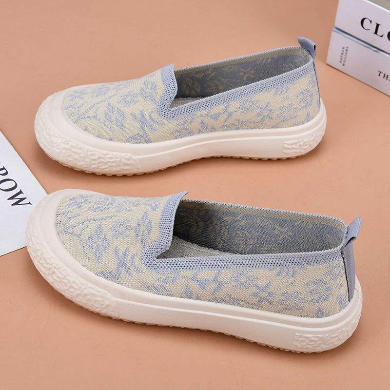 New Style Fisherman Shoes for Women, Breathable and Lightweight, Little Chanel Style, Casual Mom Shoes, Slip-On, Soft Sole, Non-Slip, Flat Shoes, Single Shoes