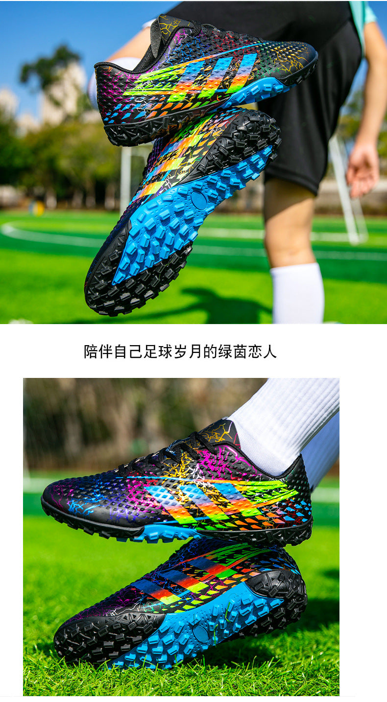 New professional football shoes for men and women AG Spike TF Broken Nail Youth Student Grassland Competition Training Shoes