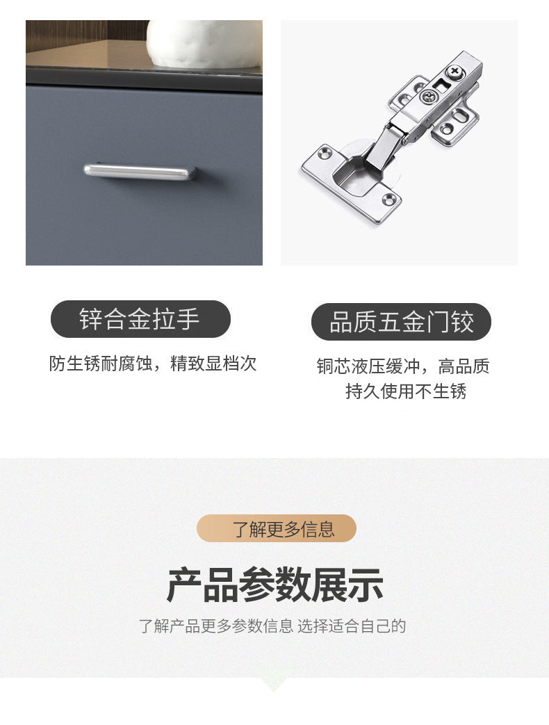 Apartment Wall-Mounted Sideboard Double-Door Wine Rack Storage Cabinet for Hotel Projects and Home Use LED Wine Cabinet