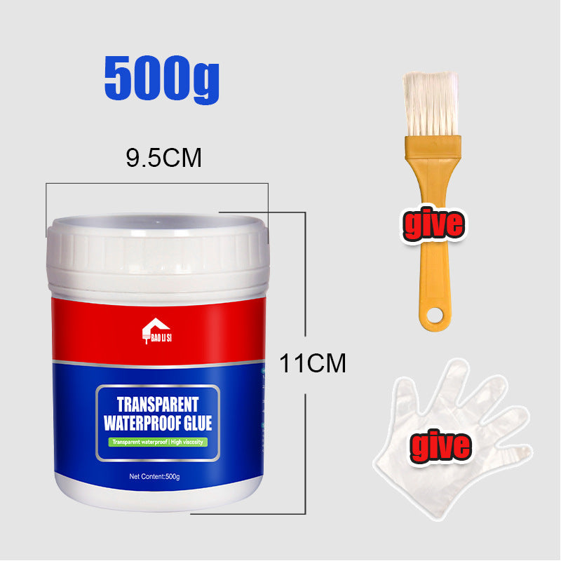 Transparent Waterproof Adhesive Roof Exterior Wall Window Sill Waterproof Leak Repair Coating Pure Acrylic Glue