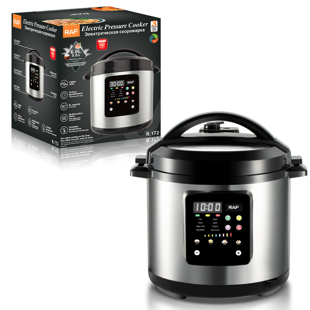 RAF European Standard Multifunctional Rice Cooker and Soup Pot with Lid Opening, Household Electric Pressure Cooker for Sauce Collection and Reservation, Rice Cooker and Pressure Cooker