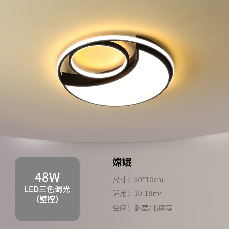 Master bedroom lamp ceiling lamp round room lamp simple modern home use led Nordic Style Study Lamp Cozy and Romantic