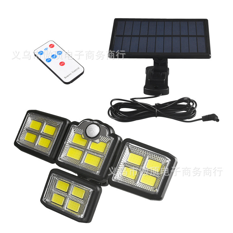 New Solar Wall Light Split Body Sensor Street Light Remote Control Garden Light LED Waterproof Garden Light