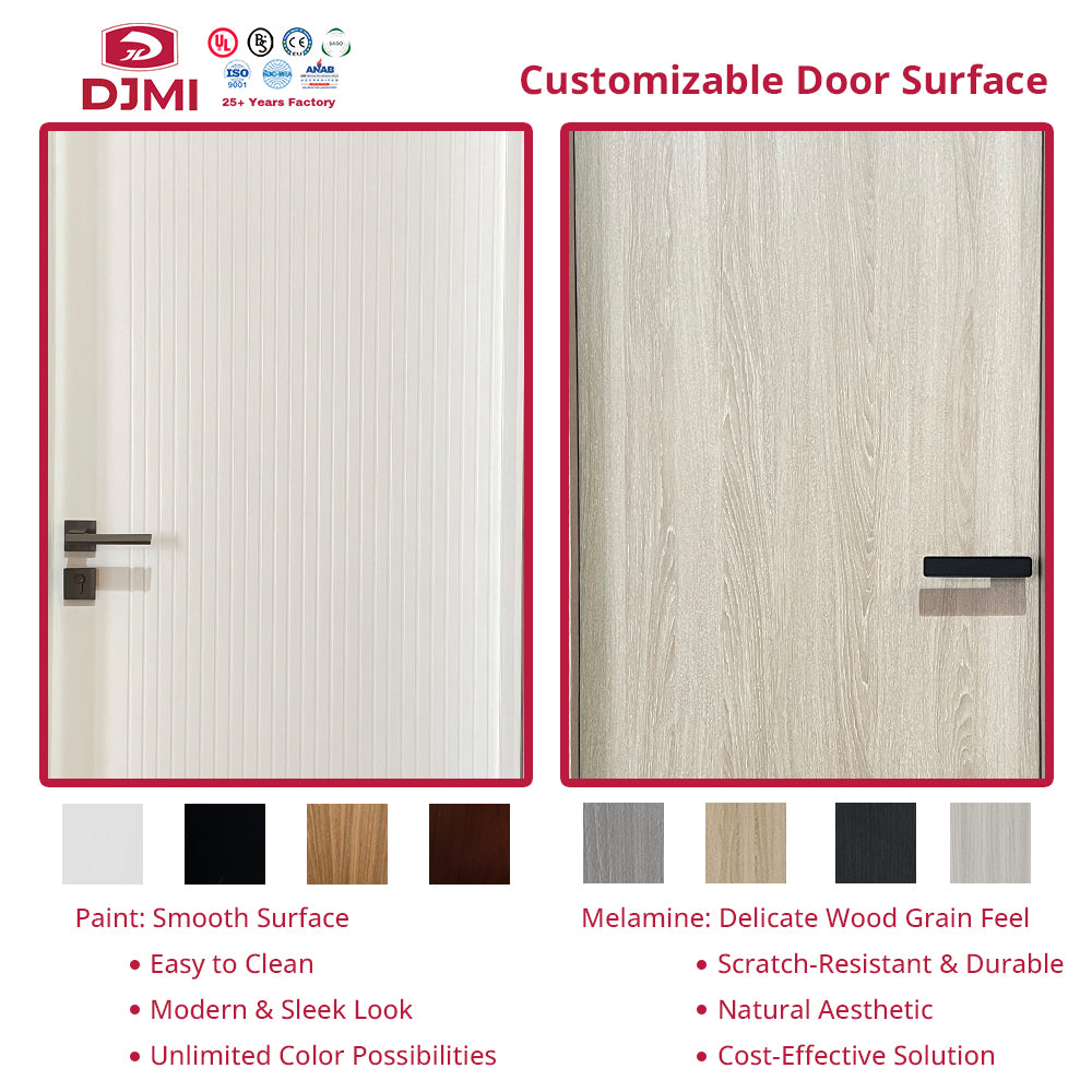 Engineering-Grade HPL Fire Wood Door | UL/BS Certified 2-Hour Fire Rated Multi-Layer Wooden Door for Commercial Construction