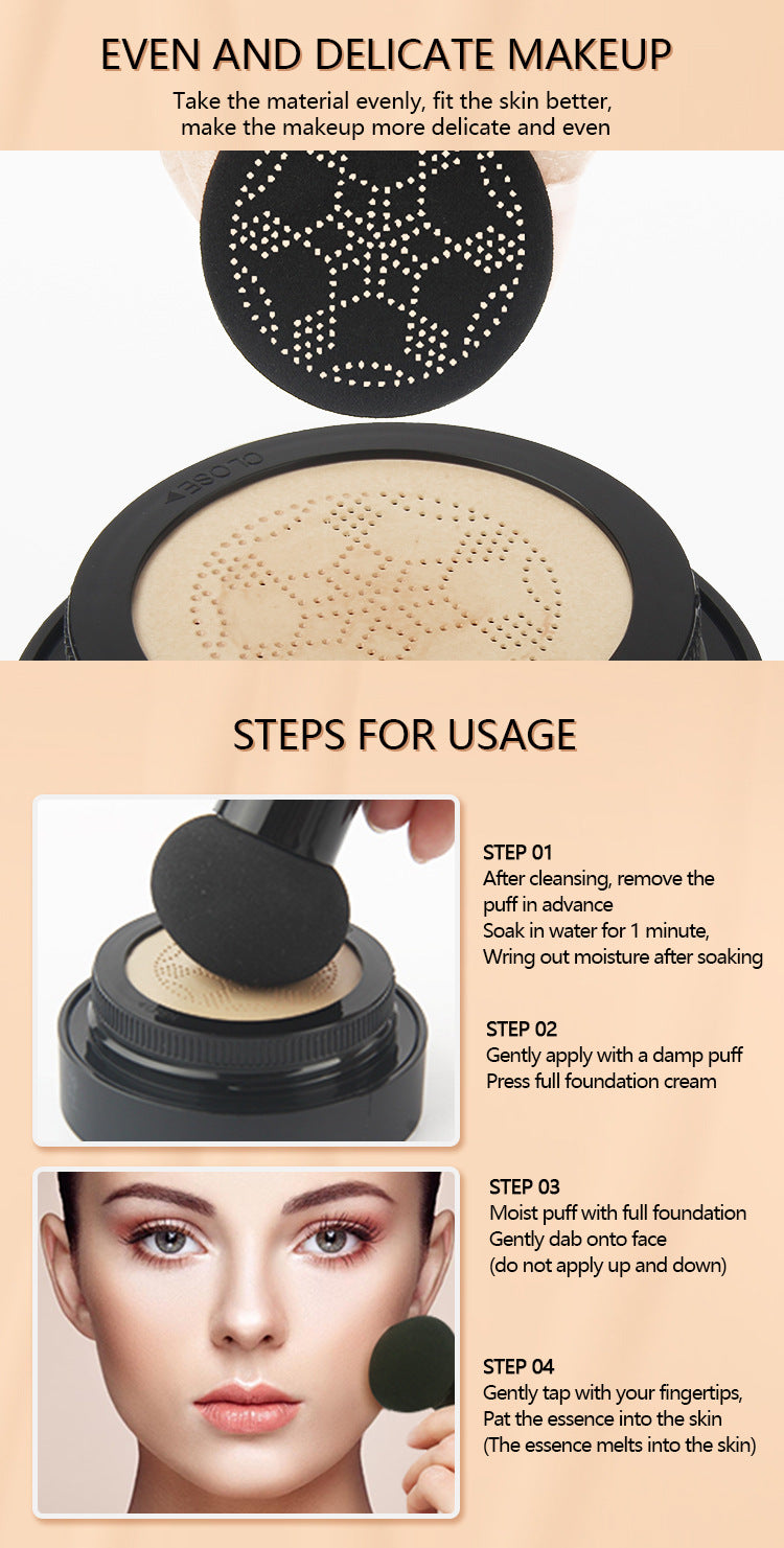 Anglicolor Foundation Cushion Mushroom Head Dropshipping CC Isolation Cream Anti-Sweat Concealer BB Frost