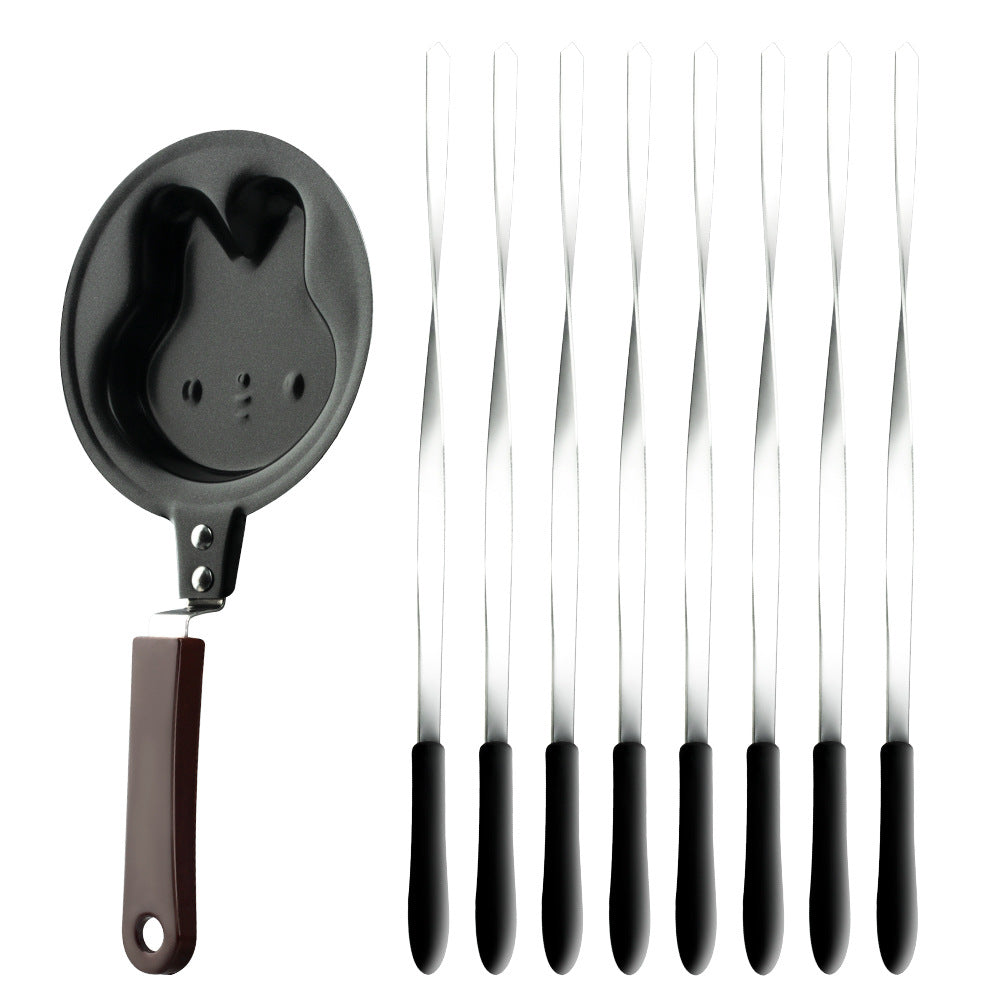 RAF European Standard BBQ Grill Skewer Machine Household Multifunctional Grilling and Frying Integrated Smokeless Charcoal Grill R.8619